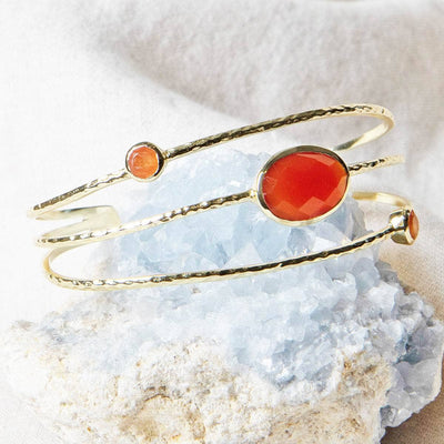 View Carnelian Gold Bracelet